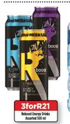 Reboost Energy Drinks Assorted-For 3x500ml