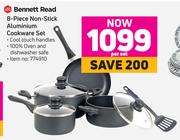 Bennett Read 8 Piece Non Stick Aluminium Cookware Set-Per Set