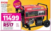 Ryobi 5 KWA Generator KW RG-6900K