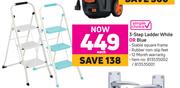 Simple Choice 3 Step Ladder White Or Blue-Each
