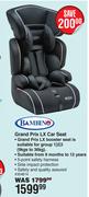 Bambino Grand Prix LX Car Seat 304814