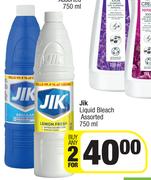 Jik Liquid Bleach Assorted-For Any 2 x 750ml