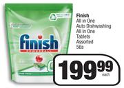 Finish All In One Auto Dishwashing All In One Tablets Assorted-56s Each