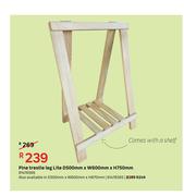 Pine Trestle Leg Lite D 500 mm x W 600 mm x H 750 mm