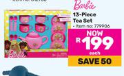 Barbie 13 Piece Tea Set-Each