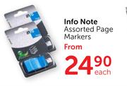 Info Note Assorted Page Markers-Each