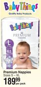 Baby Things Premium Nappies (Sizes S-XL)-Per Pack