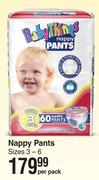 Baby Things Nappy Pants (Sizes 3-6)-Per Pack