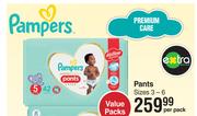 Pampers Pants Value Pack (Size 3-6)-Per Pack
