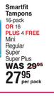 Lil-Lets Smartfit Tampons 16-Pack Or 16 Plus 4 Free Mini Regular Super Super Plus-Per Pack