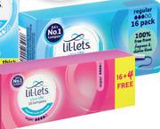 Lil-Lets Smartfit Tampons 16-Pack Or 16 Plus 4 Free Mini Regular Super Super Plus-Per Pack