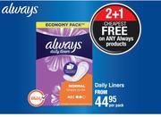 Always Daily Liners-Per Pack