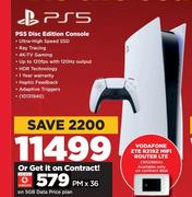 PS5 Disc Edition Console-On 5GB Data Price Plan