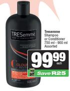 Tresemme Shampoo Or Conditioner Assorted-750ml-900ml