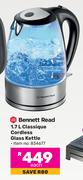Bennett Read 1.7L Classique Cordless Glass Kettle