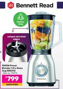 Bennett Read 1000W Power Blender 1.5L Glass Jug KBD212