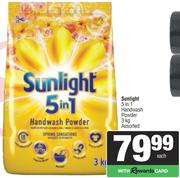 Sunlight 5 In 1 Handwash Powder Assorted-3kg