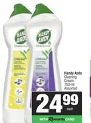 Handy Andy Cleaning Cream Assorted-750ml Each