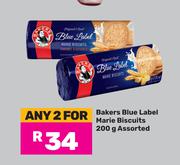 Bakers Blue Label Marie Biscuits Assorted-For Any 2 x 200g