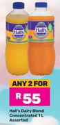 Hall's Dairy Blend Concentrated Assorted-For Any 2 x 1Ltr