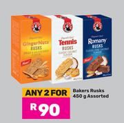 Bakers Rusks Assorted-For Any 2 x 450g