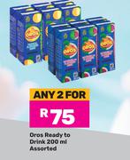 Oros Ready To Drink Assorted-For Any 2 x 200ml