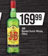 J&B Blended Scotch Whisky-750ml