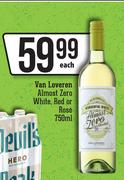 Van Loveren Almost Zero (White, Red Or Rose)-750ml Each