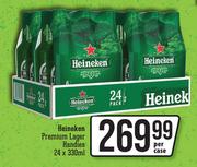 Heineken Premium Lager Handies-24 x 330ml Per Case