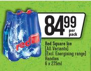 Red Square Ice (All Variants) (Excl. Energising Range) Handies-6 x 275ml Per Pack