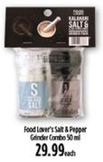 Food Lover's Salt & Pepper Grinder Combo-50ml Each