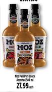 Moz Peri Peri Sauce Assorted-500ml Each