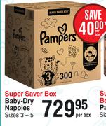 Pampers Baby Dry Nappies Super Saver Box-Per Box