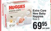 Huggies Extra Care New Baby Nappies-Per Pack