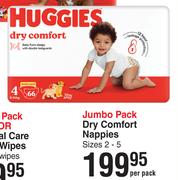 Huggies Dry Comfort Nappies Jumbo Pack-Per Pack