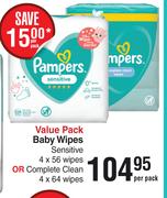 Pampers Baby Wipes Value Pack-Per Pack 