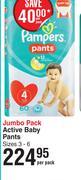 Pampers Active Baby Pants Jumbo Pack-Per Pack