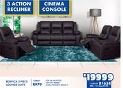 Benfica 3 Piece Lounge Suite