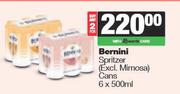 Bernini Spritzer Cans-For 2 x 6 x 500ml