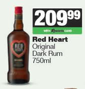 Red Heart Original Dark Rum-750ml