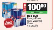 Red Bull Energy Drink Cans-For 2 x 4 x 250ml