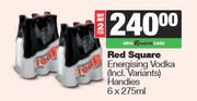 Red Square Energising Vodka Handies-For 2 x 6 x 275ml