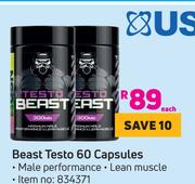 USN Beast Testo 60 Capsules-Each