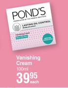 Pond's Lasting Oil Control Vanishing Cream-100ml Each