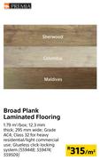 Premia Broad Plank Laminated Flooring-Per Sqm