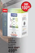 USN Lipo X Platinum Fat Burner-80 Capsules