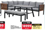Terrace Leisure 3 Piece Warburg Aluminium Dining Set-Per Set