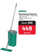 Floorwiz Pro Dual Bucket Mop Set
