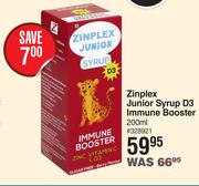 Zinplex Junior Syrup D3 Immune Booster-200ml
