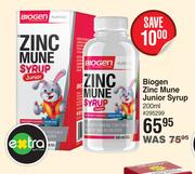 Biogen Zinc Mune Junior Syrup-200ml
